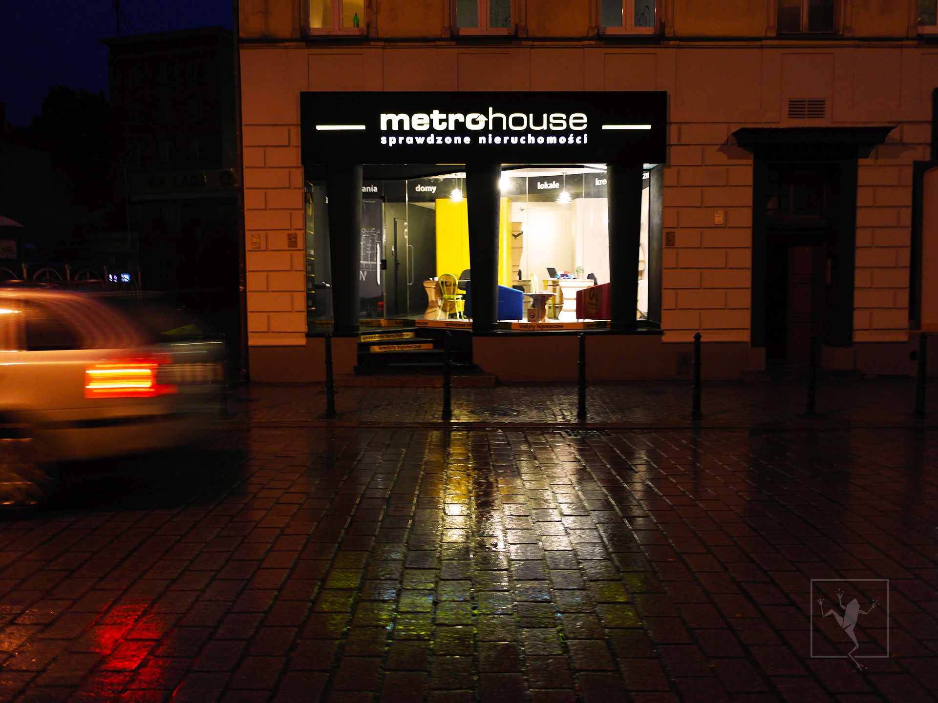 Projekt wnętrza biur nieruchomości Metrohouse w Gliwicach | Frog Studio - projektowanie wnętrz Kielce