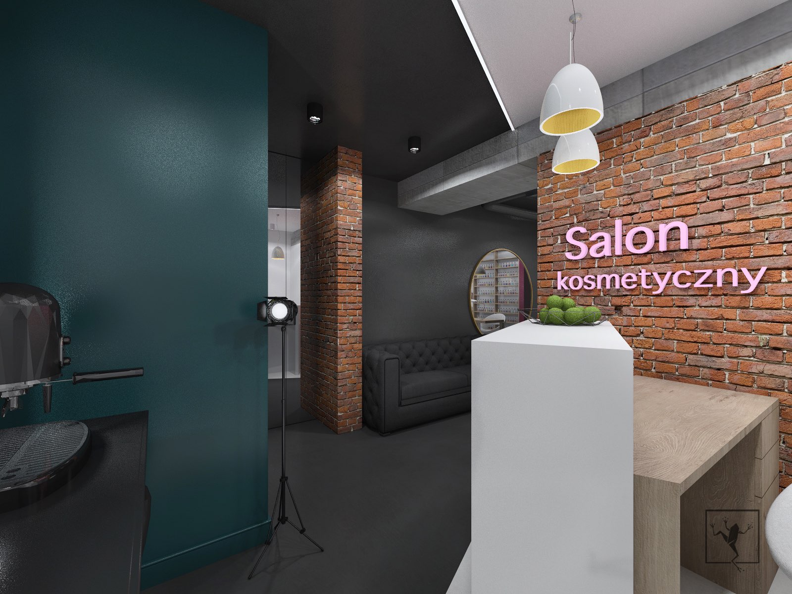 Salon Kosmetyczny w Kielcach | Frog Studio - projektowanie wnętrz
