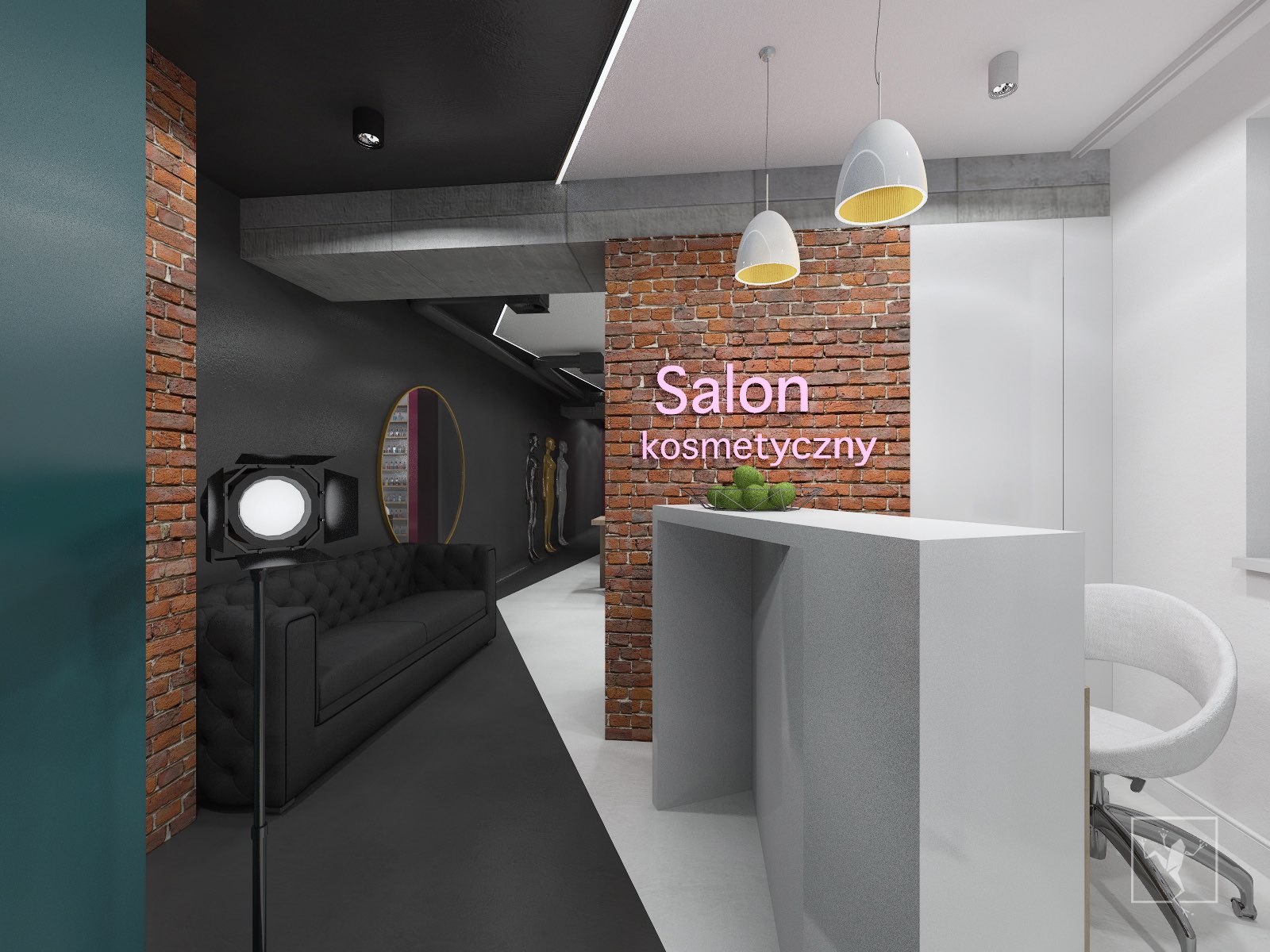 Salon Kosmetyczny w Kielcach | Frog Studio - projektowanie wnętrz