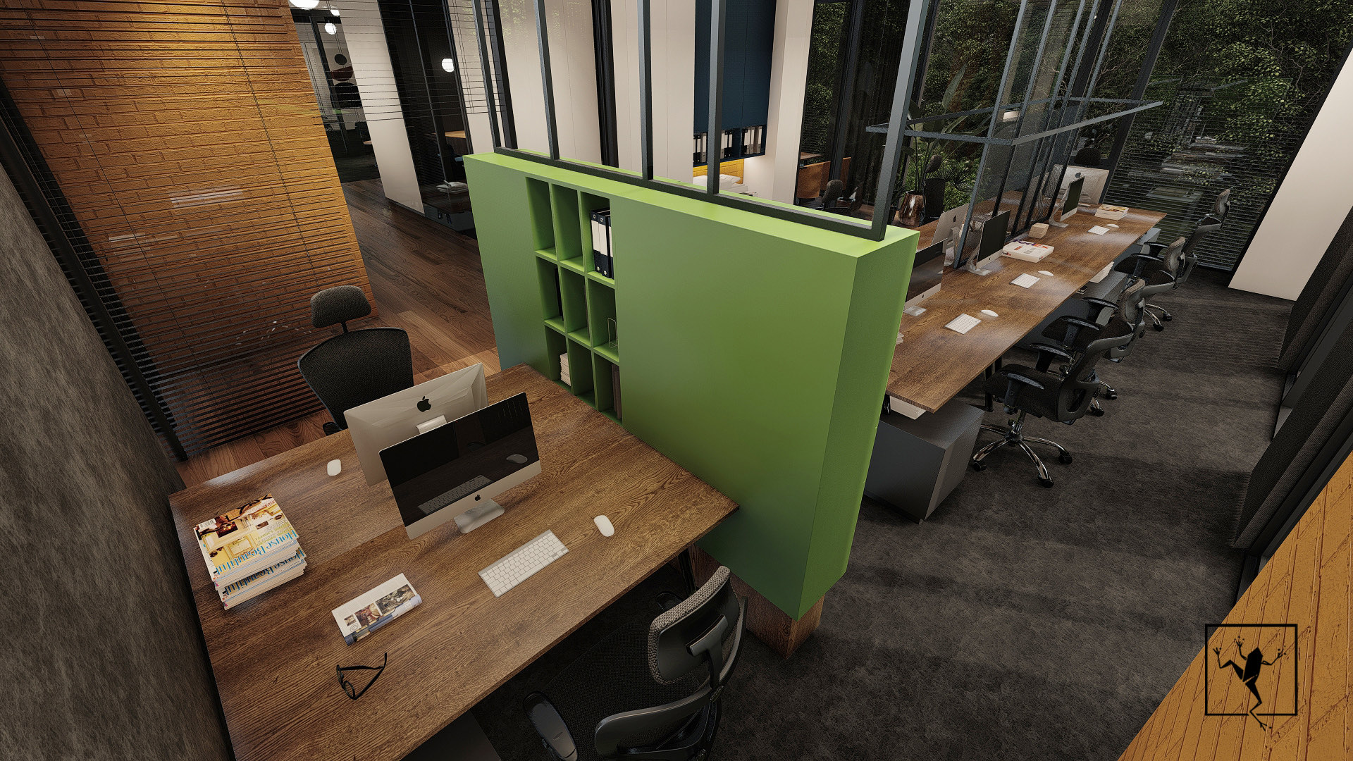 biura firmy maxippza | Frog Studio - projektowanie wnętrz