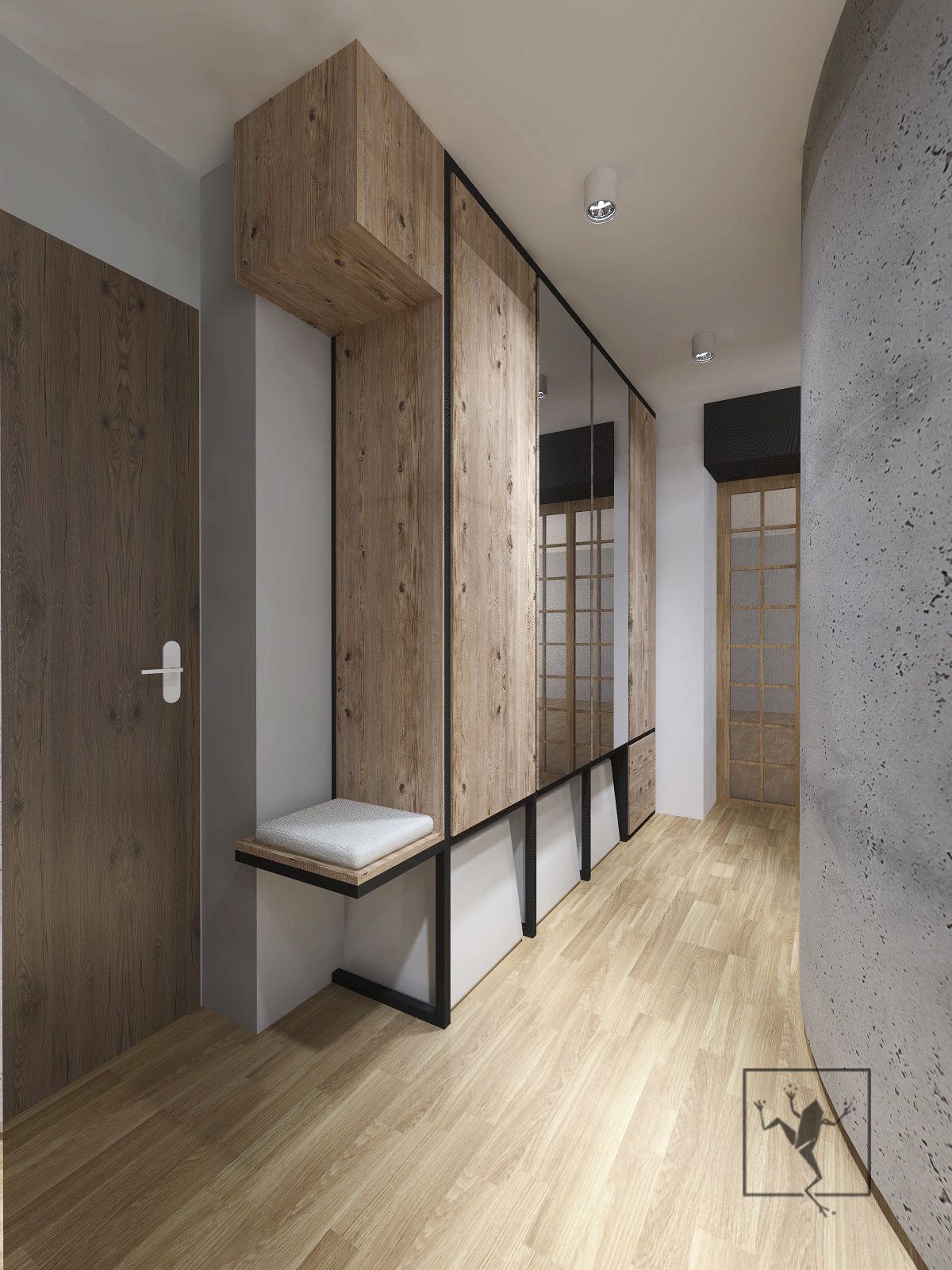projekt wnętrza mieszkania warszawa praga w36 | Frog Studio - projektowanie wnętrz