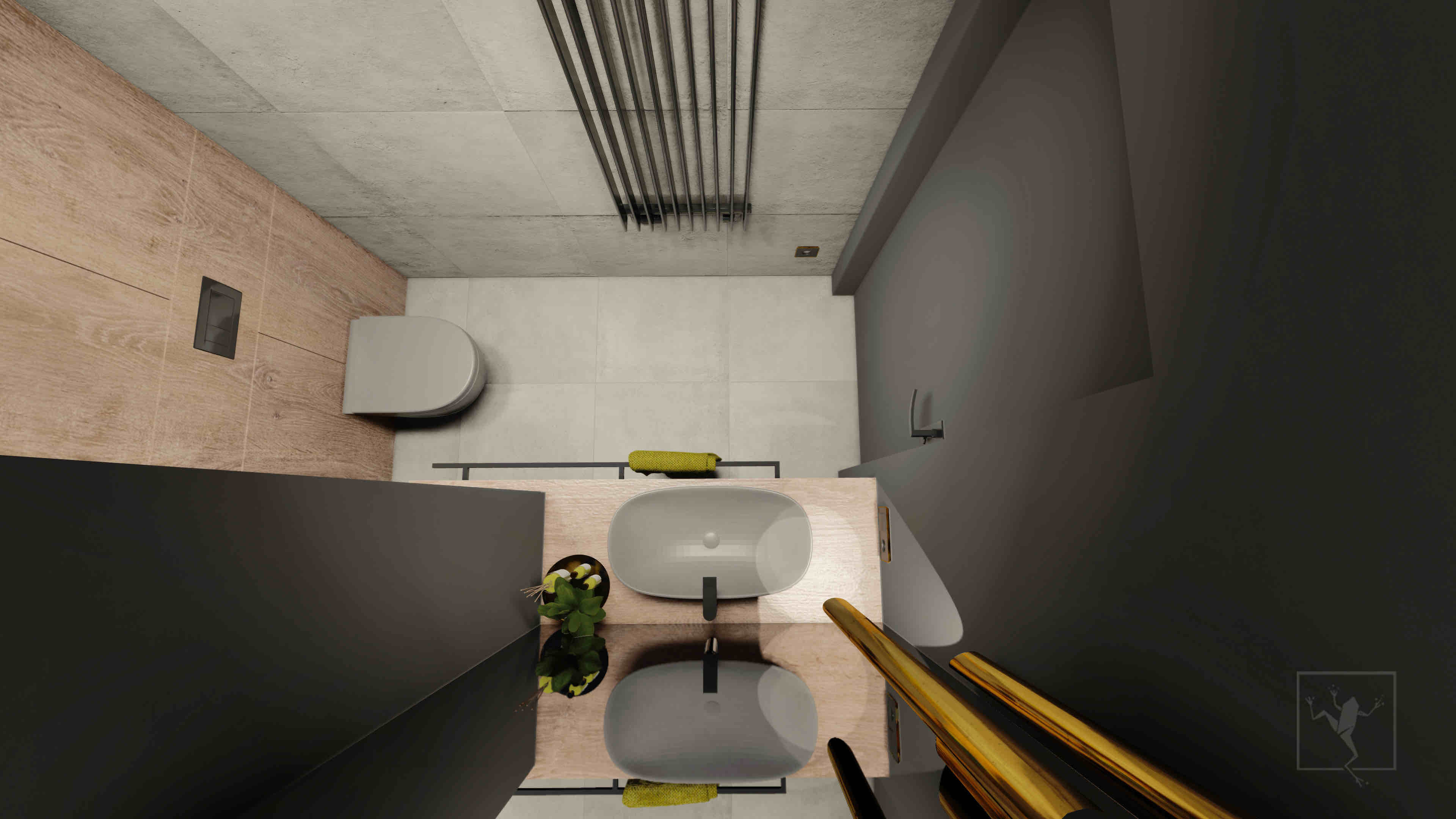 Industrialne mieszkanie | Frog Studio - projektowanie wnętrz