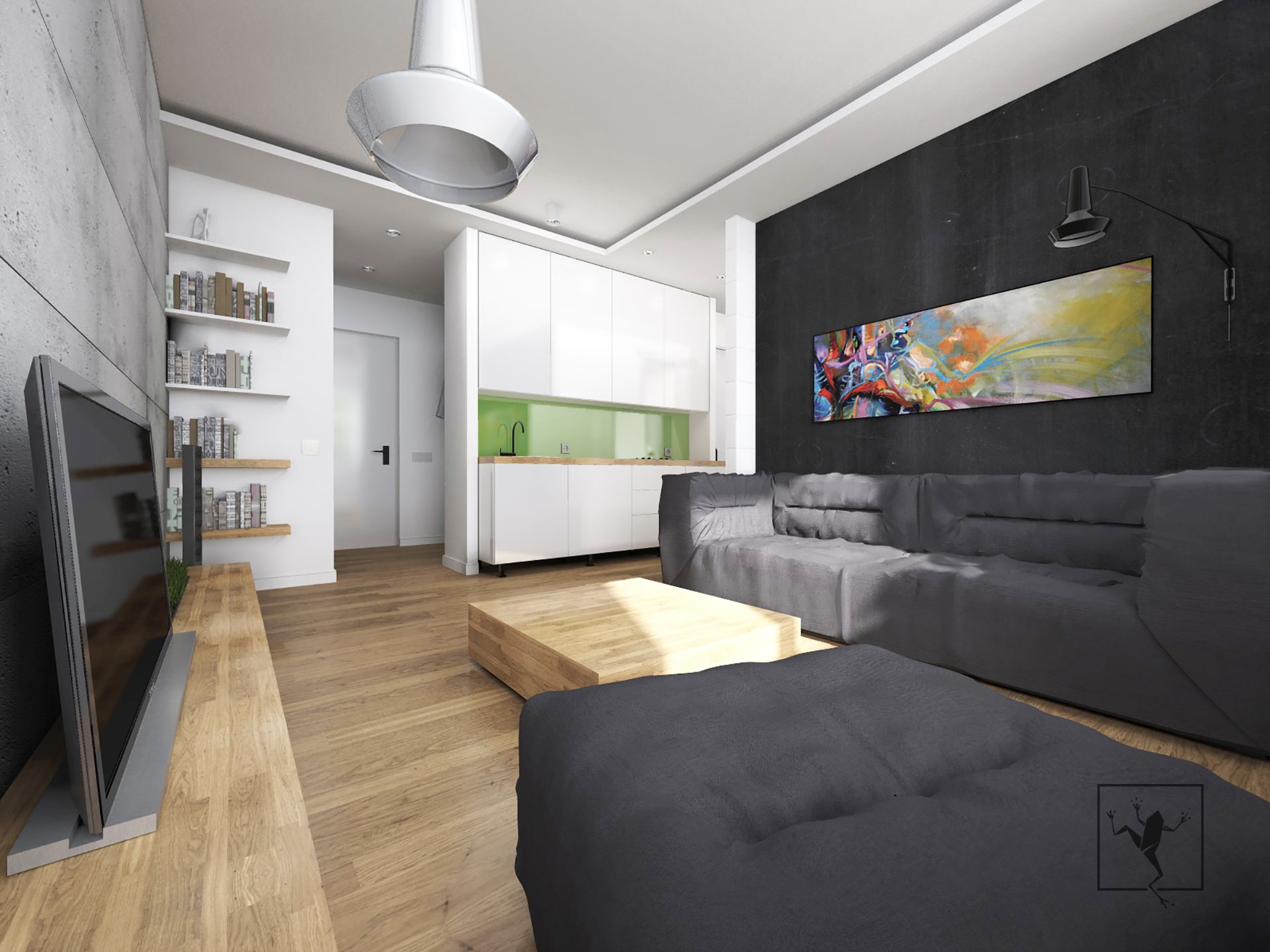 projekt wnętrza mieszkania zabrze modul 63 a | Frog Studio - projektowanie wnętrz | architektura