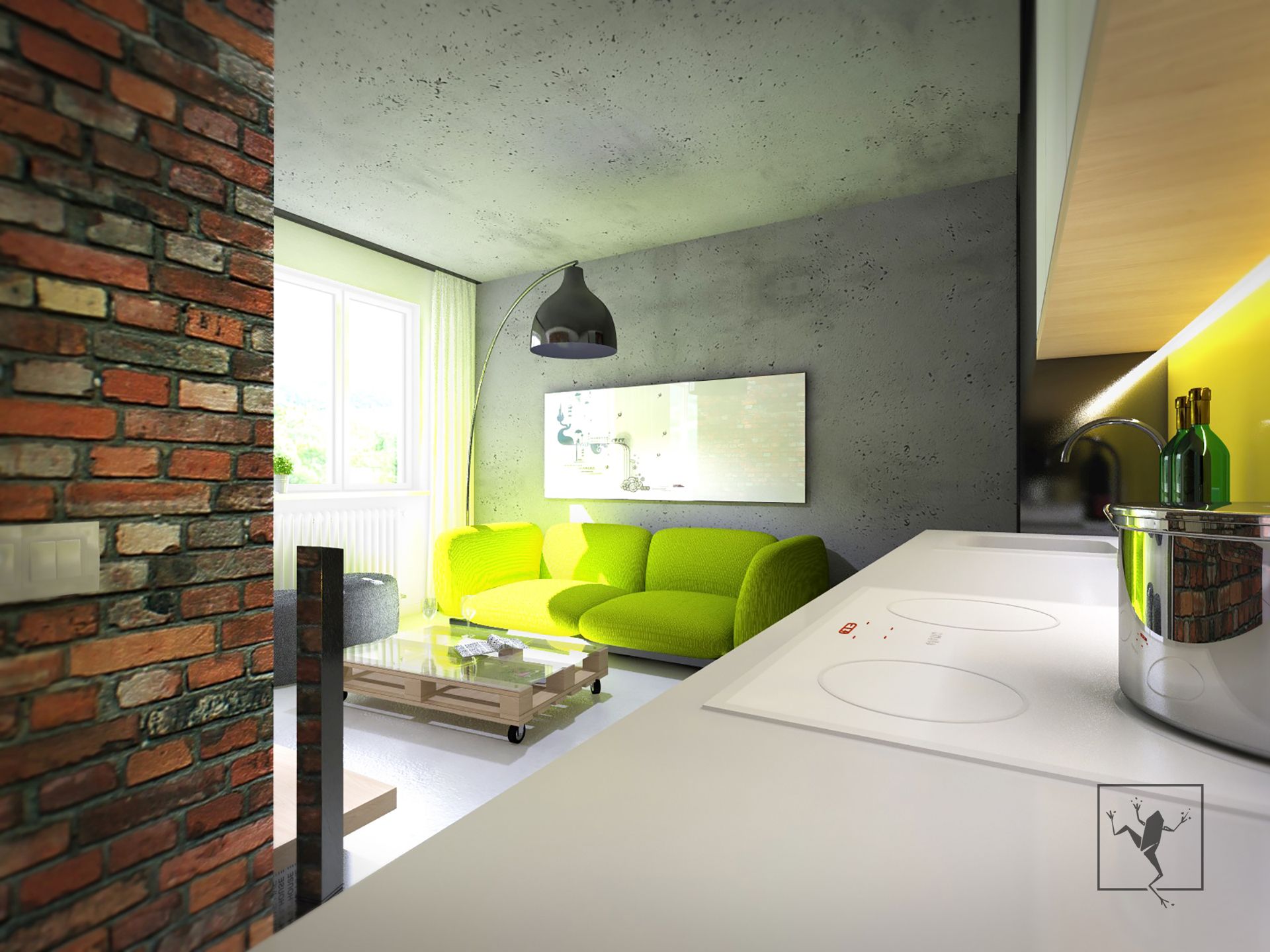 projekt wnętrza mieszkania zabrze modul 63 b | Frog Studio - projektowanie wnętrz | architektura
